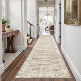 SISXSO 6x9 Area Rug for Living Room Washable 6x9 Rug Non-Slip Modern Rugs for Bedroom Dinning Room Ultra-Thin Indoor Beige Rug