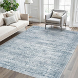 SISXSO 6x9 Area Rug for Living Room Washable 6x9 Rug Non-Slip Modern Rugs for Bedroom Dinning Room Ultra-Thin Indoor Beige Rug