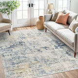 SISXSO 6x9 Area Rug for Living Room Washable 6x9 Rug Non-Slip Modern Rugs for Bedroom Dinning Room Ultra-Thin Indoor Beige Rug