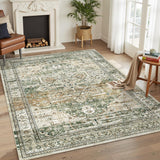 SISXSO 6x9 Area Rug for Living Room Washable 6x9 Rug Non-Slip Modern Rugs for Bedroom Dinning Room Ultra-Thin Indoor Beige Rug