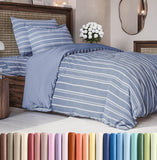 SISXSO Duvet Cover Queen Size Set - Extra Soft Queen Size Duvet Cover 90 x 90 with 2 Pillow Shams - Hotel Luxury Easy Care and Fade Free w/Zipper Closures & Ties - Comfy Breathable Bedding Set (Navy Blue)