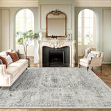 SISXSO 6x9 Area Rug for Living Room Washable 6x9 Rug Non-Slip Modern Rugs for Bedroom Dinning Room Ultra-Thin Indoor Beige Rug