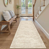 SISXSO 6x9 Area Rug for Living Room Washable 6x9 Rug Non-Slip Modern Rugs for Bedroom Dinning Room Ultra-Thin Indoor Beige Rug