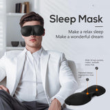 SISXSO Travel Pillow Pure Memory Foam Neck Pillow, Comfortable & Breathable Cover, Machine Washable, Airplane Travel Kit with 3D Contoured Eye Masks, Earplugs, and Luxury Bag, Standard (Black)