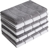 SISXSO 8 Pack 26 x 18 Inch Microfiber Kitchen Towels - Super Absorbent, Soft and Solid Color Dish Towels