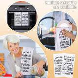 SISXSO 5 Pcs Nana Kitchen Set Includes 2 Pieces Nana Dish Towels 2 Pieces Nana Oven Pads Pot Holder Nana Oven Mitt Nana Gift for Home Birthday Kitchen Cooking Baking (Nana Style)
