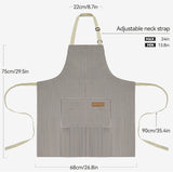 SISXSO 2 Pack Kitchen Cooking Aprons, Adjustable Bib Soft Chef Apron with 2 Pockets for Men Women