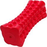 SISXSO Dog Toy, Squeaky, Indestructible, Tough, Durable Stick Chew Toy for Large Dogs, Puppies and Aggressive Chewers with Natural Rubber (Medium/Large Dog, Cube Red)