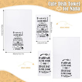 SISXSO 5 Pcs Nana Kitchen Set Includes 2 Pieces Nana Dish Towels 2 Pieces Nana Oven Pads Pot Holder Nana Oven Mitt Nana Gift for Home Birthday Kitchen Cooking Baking (Nana Style)
