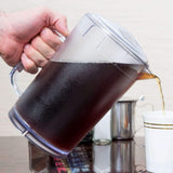 Jarro de plástico resistente e inquebrável de 2 litros com tampa, sem BPA (64 onças), transparente 