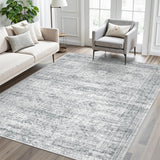 SISXSO 6x9 Area Rug for Living Room Washable 6x9 Rug Non-Slip Modern Rugs for Bedroom Dinning Room Ultra-Thin Indoor Beige Rug