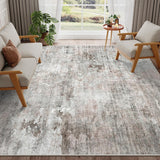 SISXSO 6x9 Area Rug for Living Room Washable 6x9 Rug Non-Slip Modern Rugs for Bedroom Dinning Room Ultra-Thin Indoor Beige Rug