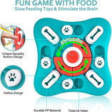 SISXSO Dog Puzzle Toys, Squeaky Treat Dispensing Dog Enrichment Toys for IQ Training and Brain Stimulation, Interactive Mentally Stimulating Toys as Gifts for Puppies, Cats, Small, Medium, Large Dogs
