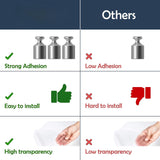 Ganchos adesivos resistentes 22 lbs Ganchos para toalhas de roupão Ganchos de parede adesivos à prova d'água para casa, banheiro, cozinha, escritório e ao ar livre Pacote com 12 