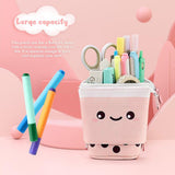 SISXSO Cute Standing Pencil Case for s, Pop Up Pencil Box Makeup Pouch, Stand UP Christmas Gift