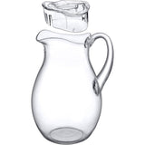 Bubbly - Jarra de acrílico (72 oz), jarra de água de plástico transparente com tampa, jarra de geladeira, sem BPA, à prova de quebra, ótima para chá gelado, sangria, limonada, suco, leite e muito mais 