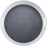 Organizador de armário de cozinha antiderrapante para despensa sob a pia, 18 polegadas, branco/cinza 2 