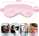 SISXSO Sleep Mask 4 Pack Silk Eye Cover Soft Satin Blindfold Elastic Strap Night Eyeshade Travel Nap for Women Men