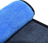 SISXSO Microfiber Towels for Cars 3 Pieces 500 GSM polishing Cleaning Home, car and Motorbike - 12 x 12 Inches (30x30cm)