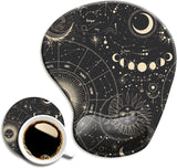 Mouse pad ergonômico com apoio de pulso, mouse pads fofos com base de borracha antiderrapante para trabalho em casa, escritório, estudo, digitação fácil e alívio da dor 