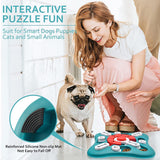 SISXSO Dog Puzzle Toys, Squeaky Treat Dispensing Dog Enrichment Toys for IQ Training and Brain Stimulation, Interactive Mentally Stimulating Toys as Gifts for Puppies, Cats, Small, Medium, Large Dogs