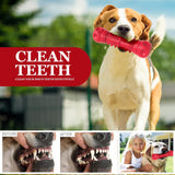 SISXSO Dog Squeaky Toys for Aggressive Chewers,Indestructible Dog Chew Toys for Large Medium Breed Dog, Durable Dog Toys, Tough Dogs Toys with Natural Rubber (Red, for Larege Dogs)
