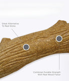 Brinquedo de mastigar para cães alternativo de madeira, grande 