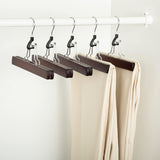 Cabides de madeira para calças - Cereja, pacote com 10 unidades 