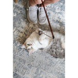 Varinha de brinquedo para gatos com penas e tecida 