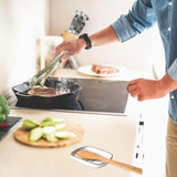 Descanso de colher de cerâmica para fogão, suporte de colher de porcelana, grande descanso de utensílio para balcão de cozinha, descanso de colher para colher, concha, espátula, decoração de cozinha moderna de fazenda, 1 peça 