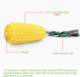 SISXSO Dog Chew Toys for Aggressive Chewers, Indestructible Tough Durable Squeaky Interactive Dog Toys, Puppy Teeth Chew Corn Stick Toy for Small Meduium Large Breed