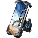 Suporte de telefone para bicicleta, suporte de telefone para motocicleta - grampo de telefone celular para guidão de motocicleta, clipe de telefone para scooter para 15 Pro Max/Plus, 14 Pro Max, S9, S10 e mais smartphones de 4,7" a 6,8" 