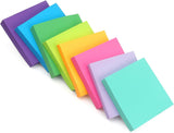 SISXSO 8 Pads Sticky Notes 3x3 Self-Stick Notes 8 Bright Multi Colors with Dark Green Sticky Notes, 90 Sheet/Pad