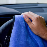 SISXSO Microfiber Towels for Cars 3 Pieces 500 GSM polishing Cleaning Home, car and Motorbike - 12 x 12 Inches (30x30cm)