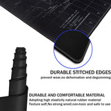 Mouse pad grande para jogos, 31,5" x 15,7" Mouse pad grande durável e estendido com bordas costuradas, mouse pad longo de tecido texturizado premium XXL, base antiderrapante, à prova d'água 