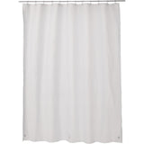 Forro de cortina de chuveiro PEVA calibre 8 resistente à água com ímãs inferiores e ganchos de plástico, 72"L x 72"W, branco 