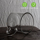 SISXSO Espresso Cups Set of 6 (Buy 4, get 2 Free), 4 oz Glass Espresso Coffee Cups, Small Espresso Mugs With Handle For Hot or Cold Latte, Tea, Gift for Espresso Lovers, Microwave Dishwasher Safe