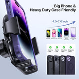 SISXSO 3-in-1 Cell Phone Holder for Car, Universal Phone Holder Mount for Dashboard Air Vent Windshield Compatible with 15 14 13 12 11 Pro Max Xs XR X, Galaxy