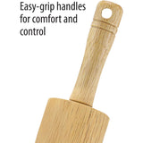 SISXSO Classic Wood Rolling Pin, 17.75-Inch, Natural