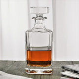 SISXSO Square 26oz Whiskey Decanter with Glass Stopper