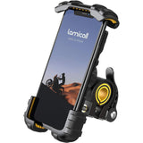 Suporte de telefone para bicicleta, suporte de telefone para motocicleta - grampo de telefone celular para guidão de motocicleta, clipe de telefone para scooter para 15 Pro Max/Plus, 14 Pro Max, S9, S10 e mais smartphones de 4,7" a 6,8" 