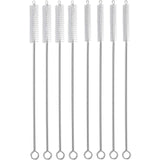 Conjunto de escovas para limpeza de canudos, escova longa de limpeza de 8 peças para canudos em copos, garrafas de água, copos com canudinho e canos, tubos ou alimentadores de beija-flores 
