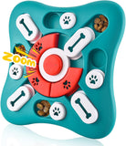 SISXSO Dog Puzzle Toys, Squeaky Treat Dispensing Dog Enrichment Toys for IQ Training and Brain Stimulation, Interactive Mentally Stimulating Toys as Gifts for Puppies, Cats, Small, Medium, Large Dogs