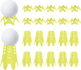 Tees de golfe de plástico, 20 Tees de simulador de golfe para casa, Tees de golfe para ambientes internos e externos, treinamento prático, Tees de tapete de golfe para grama de inverno e campo de golfe, pacote com 10 altos e 10 pequenos 