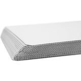 SISXSO White Quarter Cake Sheet 13.75” x 9.75” Cake Board Sturdy Rectangle Greaseproof Pad Full 15 Pk Boards (15, White)