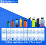 SISXSO Wide Mouth Straw Lid Compatibility Most Sports Water Bottle