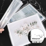 SISXSO 30Pcs Binder Pocket, Binder Organizer, 11 Holes Clear Poly Binder Envelope with Hook and Loop Closure, Plastic Binder Folders for School and Office Supplies, Letter Size