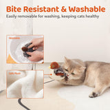 SISXSO Cat Toys Rechargeable Flapping Bird Sparrow, Lifelike Chirp Tweet, Touch Activated Kitten Toy Interactive Cat Exercise Toys for All Breeds Cat Kicker Cat Toys 4.0 Inches