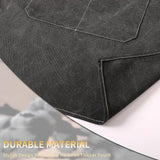 Avental de algodão de chef com costas cruzadas de lona para homens e mulheres com bolsos grandes 