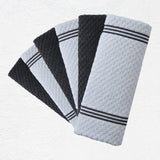 SISXSO Premium Kitchen Towels – Pack of 6, Cotton 15x25 Inches Absorbent Dish Towels - Tea Towels- Terry Kitchen Dishcloth Towels- Grey Dish Cloth for Household Cleaning